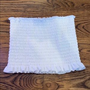 white tube top from boohoo